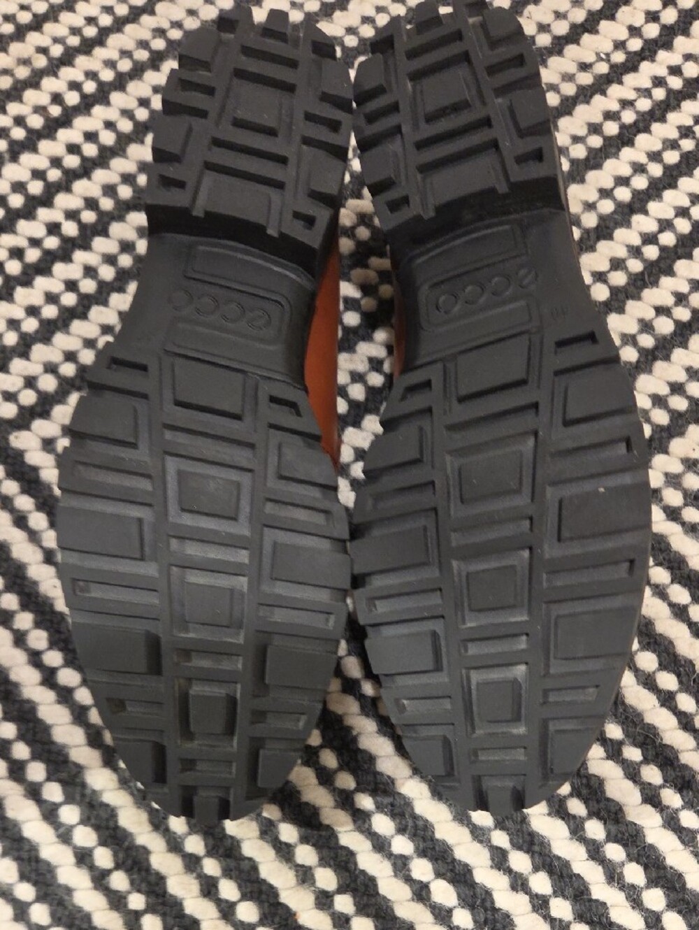 Ecco Womens Cognac Leather Penny Loafers - Picture 6 of 8